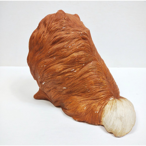 VTG 1985 Sandicast Pomeranian Dog Puppy Figurine Statue 189 Signed Sandra Brue - Picture 9 of 10